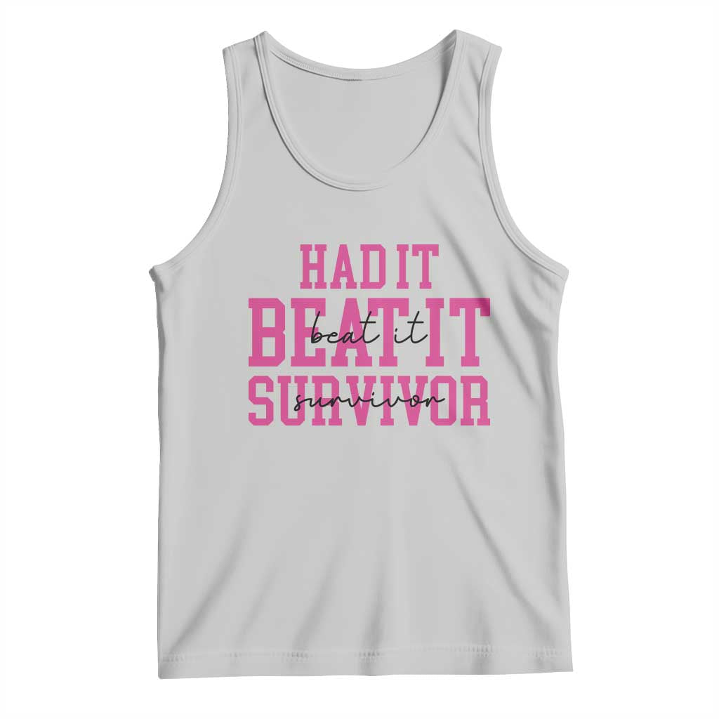 Breast Cancer Support Tank Top Had it Beat it Survivor Gift TS10