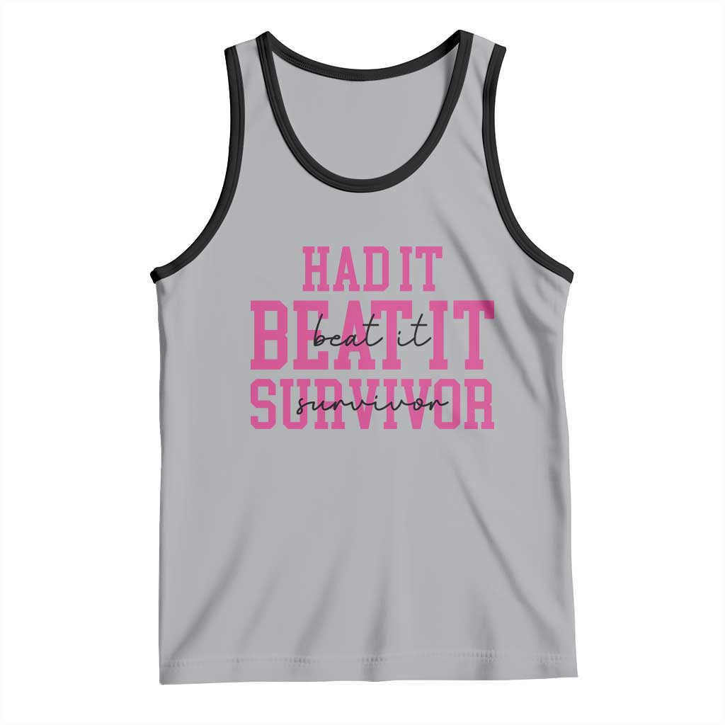 Breast Cancer Support Tank Top Had it Beat it Survivor Gift TS10