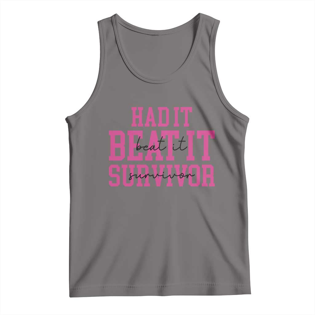 Breast Cancer Support Tank Top Had it Beat it Survivor Gift TS10