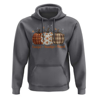 Grateful Thankful Blessed Pumpkin Hoodie Hello Thanksgiving Cozy Fall Autumn Rustic - Wonder Print Shop