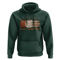 Grateful Thankful Blessed Pumpkin Hoodie Hello Thanksgiving Cozy Fall Autumn Rustic - Wonder Print Shop