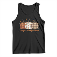 Grateful Thankful Blessed Pumpkin Tank Top Hello Thanksgiving Cozy Fall Autumn Rustic - Wonder Print Shop