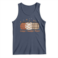 Grateful Thankful Blessed Pumpkin Tank Top Hello Thanksgiving Cozy Fall Autumn Rustic - Wonder Print Shop