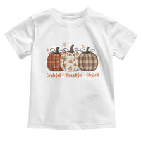 Grateful Thankful Blessed Pumpkin Toddler T Shirt Hello Thanksgiving Cozy Fall Autumn Rustic - Wonder Print Shop