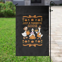 Just a Thankful Goose Garden Flag Thanksgiving Silly Gooses - Wonder Print Shop