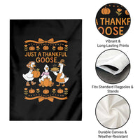 Just a Thankful Goose Garden Flag Thanksgiving Silly Gooses - Wonder Print Shop