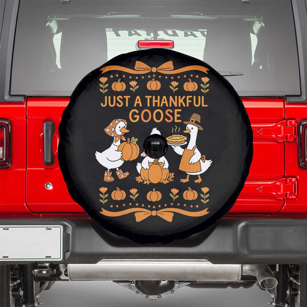 Just a Thankful Goose Spare Tire Cover Thanksgiving Silly Gooses - Wonder Print Shop