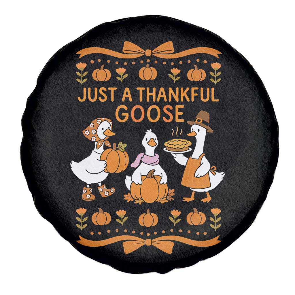 Just a Thankful Goose Spare Tire Cover Thanksgiving Silly Gooses - Wonder Print Shop
