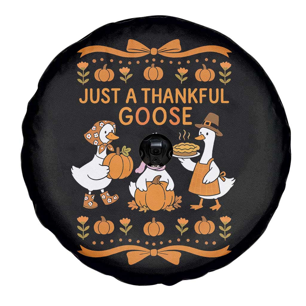 Just a Thankful Goose Spare Tire Cover Thanksgiving Silly Gooses - Wonder Print Shop