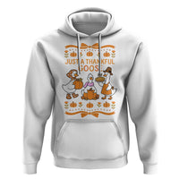 Just a Thankful Goose Hoodie Thanksgiving Silly Gooses - Wonder Print Shop