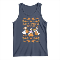Just a Thankful Goose Tank Top Thanksgiving Silly Gooses - Wonder Print Shop