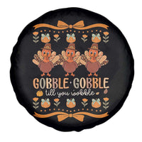 Gobble Gobble Till You Wobble Spare Tire Cover Funny Thanksgiving Turkey - Wonder Print Shop