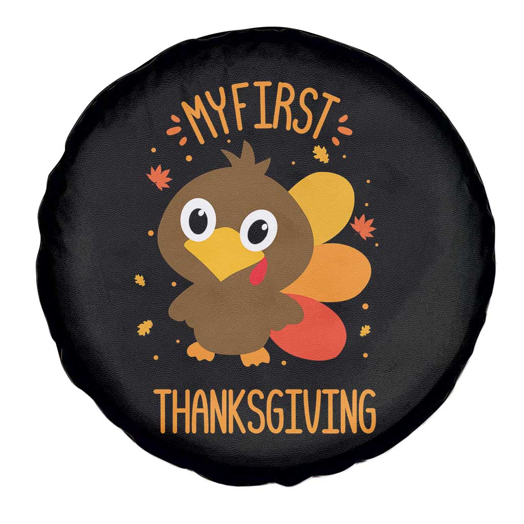 My First Thanksgiving Spare Tire Cover Funny Thanksgiving Turkey - Wonder Print Shop