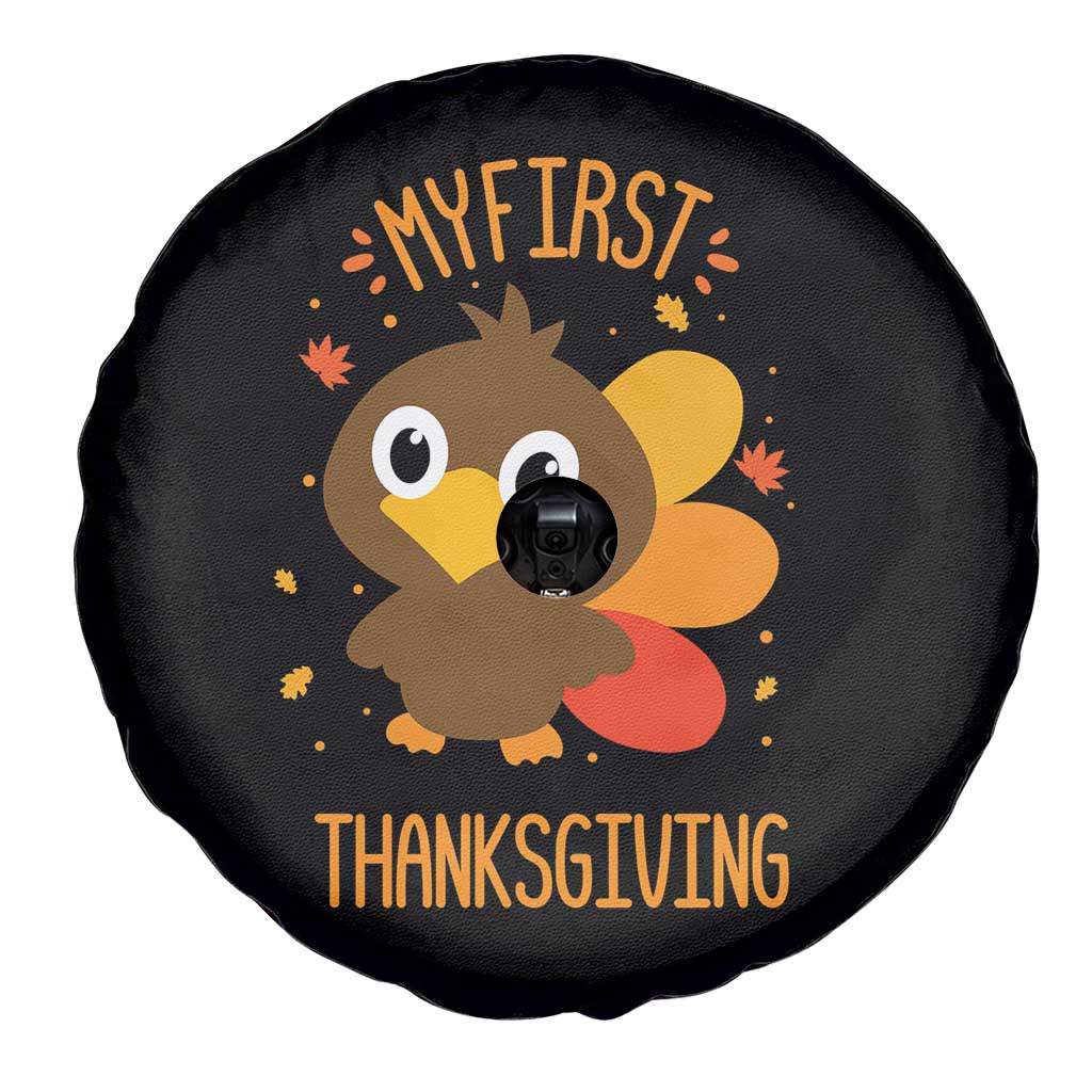 My First Thanksgiving Spare Tire Cover Funny Thanksgiving Turkey - Wonder Print Shop