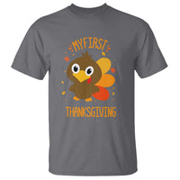 My First Thanksgiving T Shirt Funny Thanksgiving Turkey - Wonder Print Shop