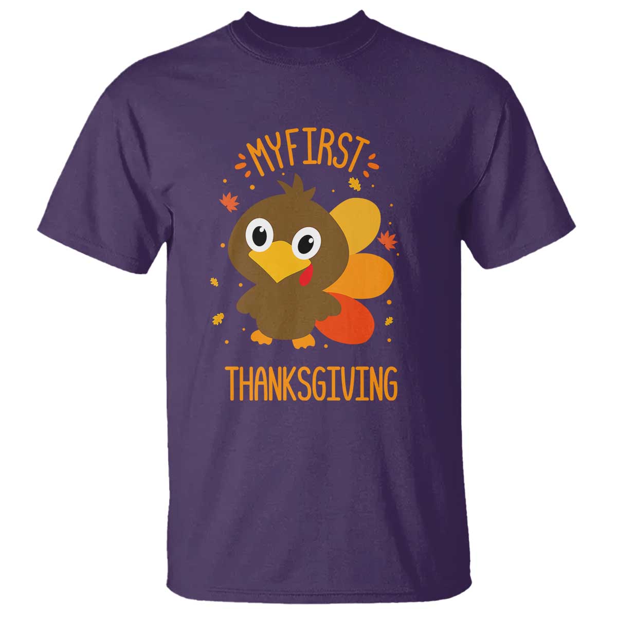 My First Thanksgiving T Shirt Funny Thanksgiving Turkey - Wonder Print Shop