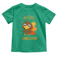 My First Thanksgiving Toddler T Shirt Funny Thanksgiving Turkey - Wonder Print Shop