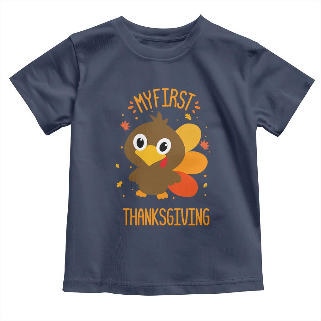 My First Thanksgiving Toddler T Shirt Funny Thanksgiving Turkey - Wonder Print Shop