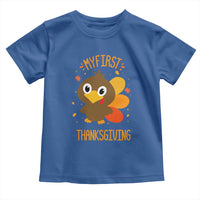 My First Thanksgiving Toddler T Shirt Funny Thanksgiving Turkey - Wonder Print Shop
