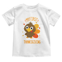 My First Thanksgiving Toddler T Shirt Funny Thanksgiving Turkey - Wonder Print Shop