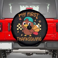My First Thanksgiving Spare Tire Cover Funny Newborn Thanksgiving Turkey Boys - Wonder Print Shop