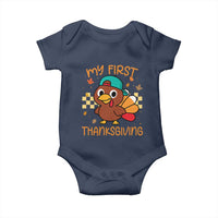 My First Thanksgiving Baby Onesie Funny Newborn Thanksgiving Turkey Boys - Wonder Print Shop