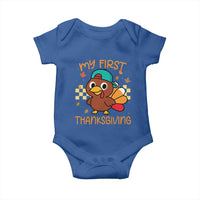 My First Thanksgiving Baby Onesie Funny Newborn Thanksgiving Turkey Boys - Wonder Print Shop