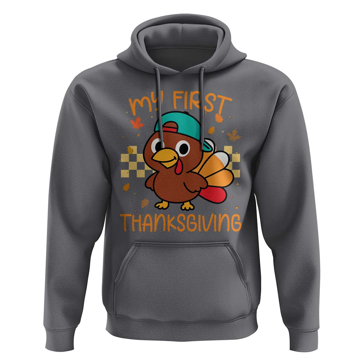 My First Thanksgiving Hoodie Funny Newborn Thanksgiving Turkey Boys - Wonder Print Shop