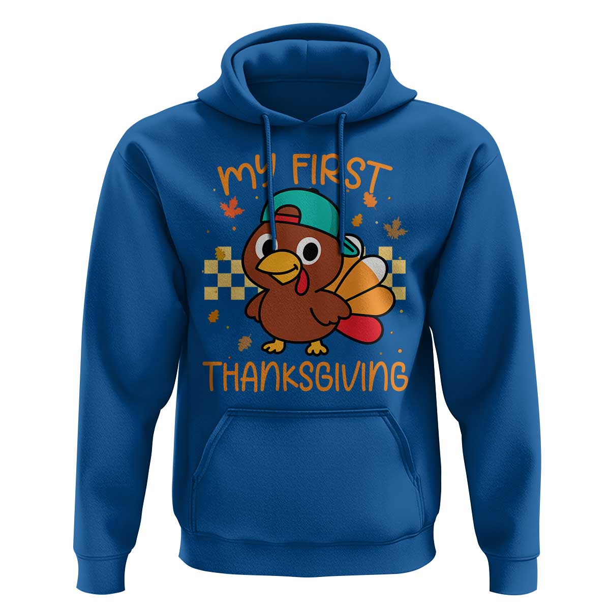 My First Thanksgiving Hoodie Funny Newborn Thanksgiving Turkey Boys - Wonder Print Shop