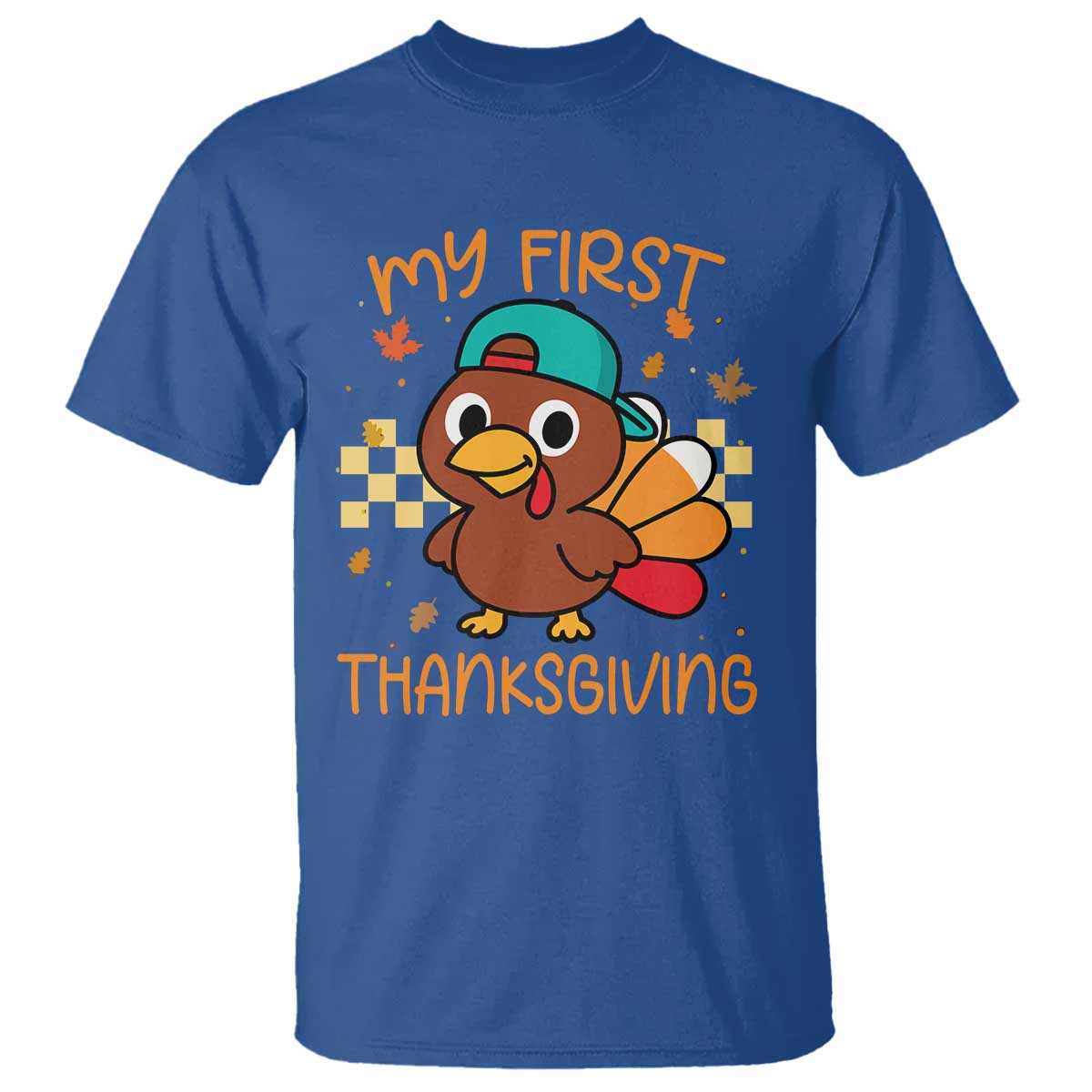 My First Thanksgiving T Shirt Funny Newborn Thanksgiving Turkey Boys - Wonder Print Shop