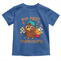 My First Thanksgiving Toddler T Shirt Funny Newborn Thanksgiving Turkey Boys - Wonder Print Shop