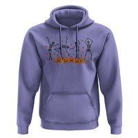 Dancing Skeleton Hoodie Retro Halloween Party Pumpkin Fall Season - Wonder Print Shop