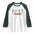 Dancing Skeleton Raglan Shirt Retro Halloween Party Pumpkin Fall Season - Wonder Print Shop