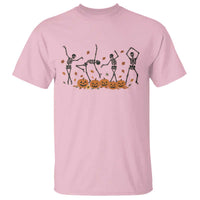 Dancing Skeleton T Shirt Retro Halloween Party Pumpkin Fall Season - Wonder Print Shop