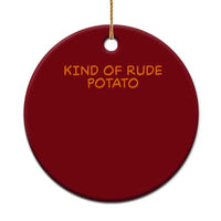 Matching Thanksgiving Couples Ceramic Ornament Funny Kind Of Rude Potato Fall Couple - Wonder Print Shop