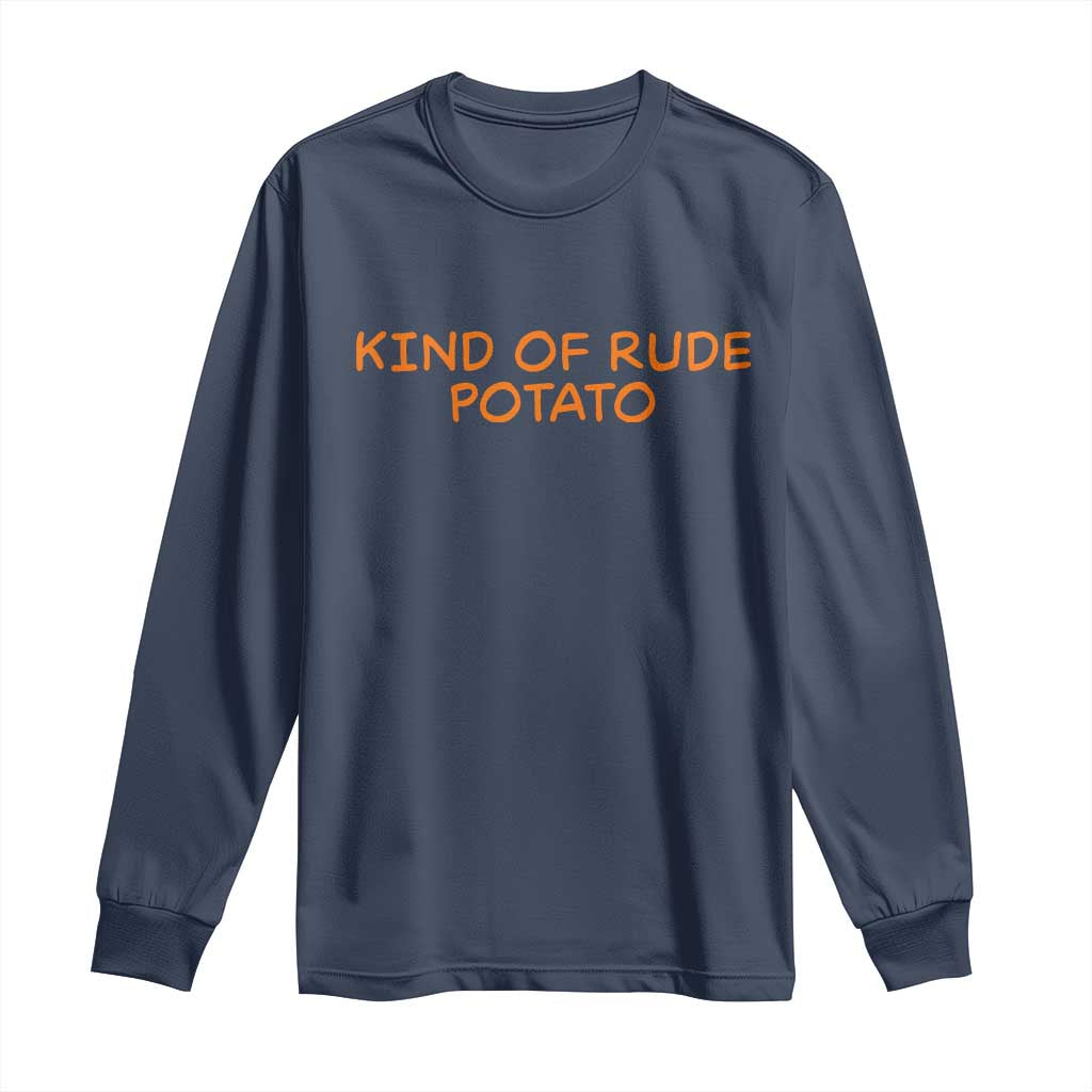Matching Thanksgiving Couples Long Sleeve Shirt Funny Kind Of Rude Potato Fall Couple - Wonder Print Shop