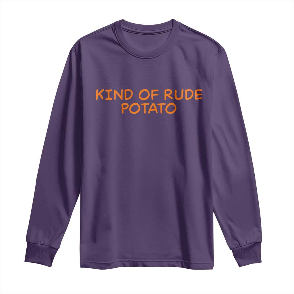 Matching Thanksgiving Couples Long Sleeve Shirt Funny Kind Of Rude Potato Fall Couple - Wonder Print Shop