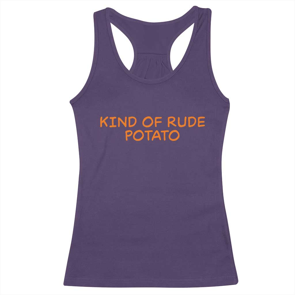 Matching Thanksgiving Couples Racerback Tank Top Funny Kind Of Rude Potato Fall Couple - Wonder Print Shop