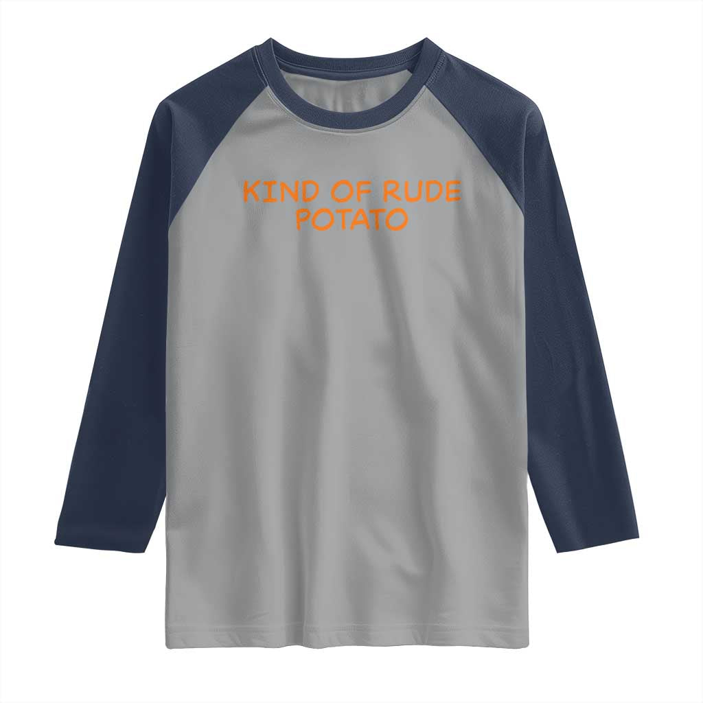 Matching Thanksgiving Couples Raglan Shirt Funny Kind Of Rude Potato Fall Couple - Wonder Print Shop