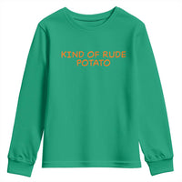 Matching Thanksgiving Couples Youth Sweatshirt Funny Kind Of Rude Potato Fall Couple - Wonder Print Shop