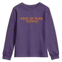 Matching Thanksgiving Couples Youth Sweatshirt Funny Kind Of Rude Potato Fall Couple - Wonder Print Shop