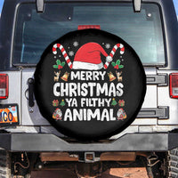 Merry Christmas Ya Filthy Animal Spare Tire Cover Funny Home Xmas Alone Movie Pajama - Wonder Print Shop