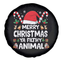 Merry Christmas Ya Filthy Animal Spare Tire Cover Funny Home Xmas Alone Movie Pajama - Wonder Print Shop