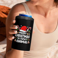 Merry Christmas Ya Filthy Animal 4 in 1 Can Cooler Tumbler Funny Home Xmas Alone Movie Pajama - Wonder Print Shop