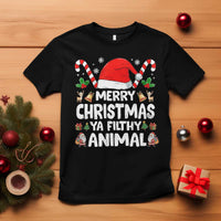 Merry Christmas Ya Filthy Animal T Shirt Funny Home Xmas Alone Movie Pajama - Wonder Print Shop