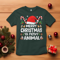 Merry Christmas Ya Filthy Animal T Shirt Funny Home Xmas Alone Movie Pajama - Wonder Print Shop
