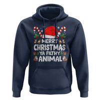 Merry Christmas Ya Filthy Animal Hoodie Funny Home Xmas Alone Movie Pajama - Wonder Print Shop