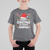 Merry Christmas Ya Filthy Animal T Shirt For Kid Funny Home Xmas Alone Movie Pajama - Wonder Print Shop