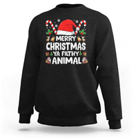 Merry Christmas Ya Filthy Animal Sweatshirt Funny Home Xmas Alone Movie Pajama - Wonder Print Shop