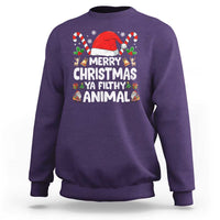 Merry Christmas Ya Filthy Animal Sweatshirt Funny Home Xmas Alone Movie Pajama - Wonder Print Shop